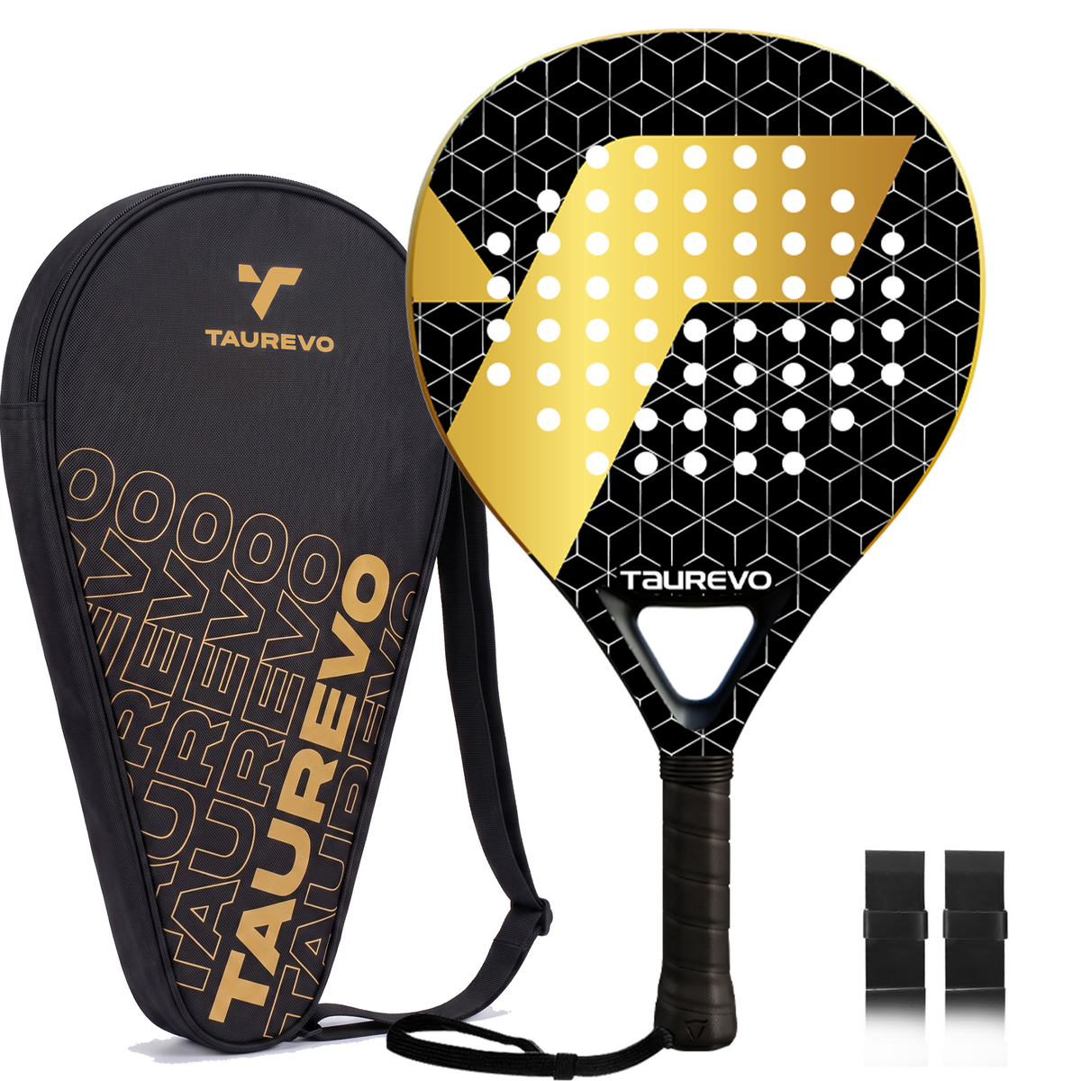 TAUREVO Carbon Fiber Padel Racket Golden