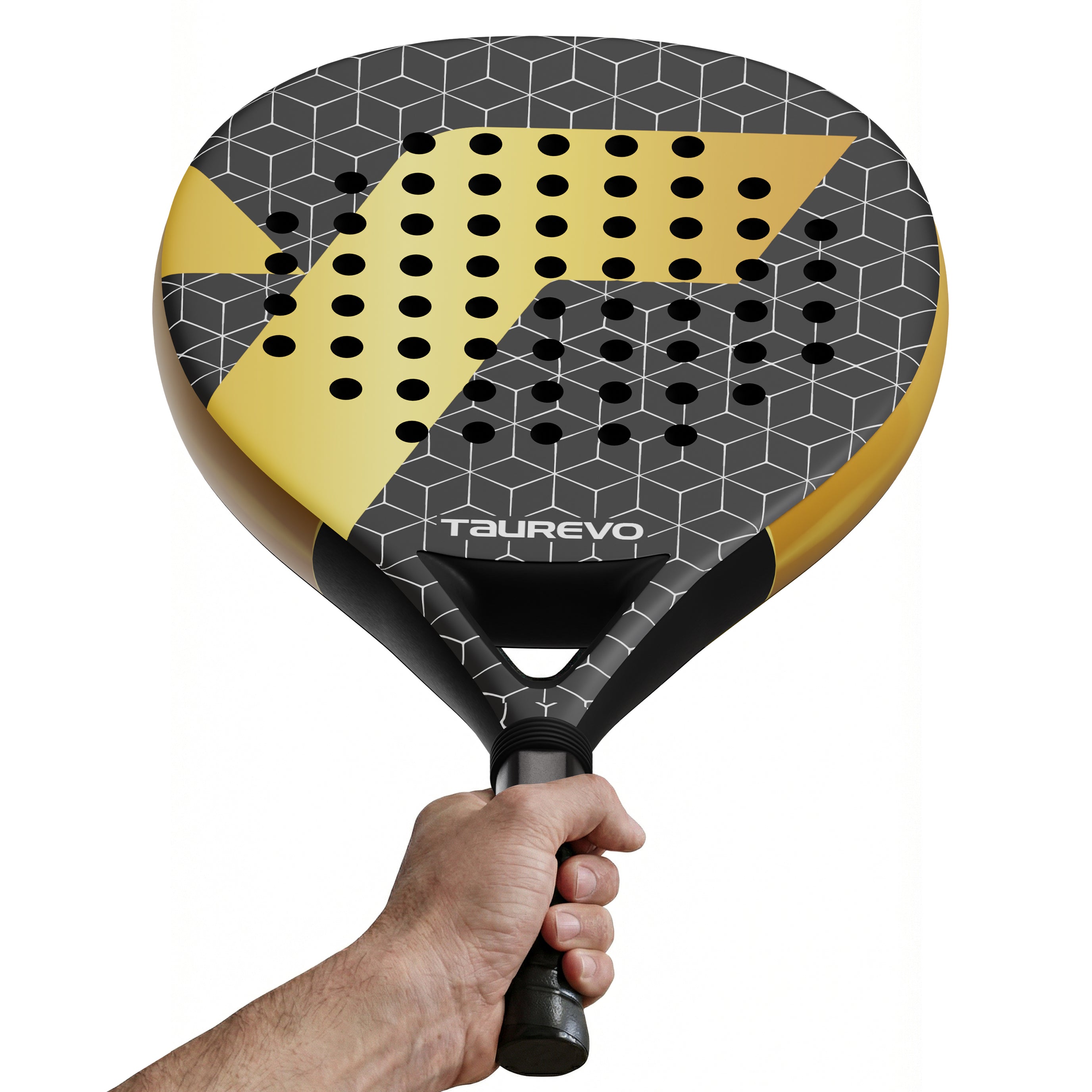 TAUREVO Carbon Fiber Padel Racket Golden